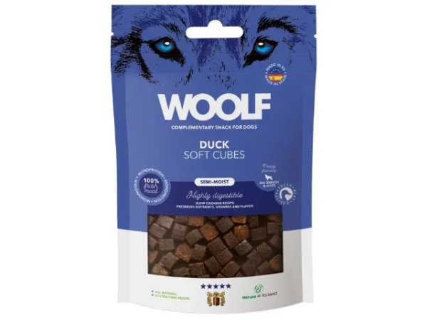 WOOLF SOFT CUBES DUCK, 100G