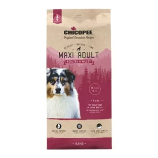 CHICOPEE CNL MAXI ADULT KYLLING & HIRSE, 15KG